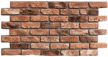 Barock Dark Rustic – İç ve Dış Mekan için (Poliüretan) 3B Tuğla Görünümlü Duvar Paneli (110 cm x 62 cm)