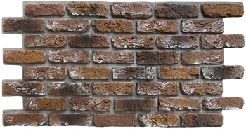 Barock New Marron – İç ve Dış Mekan için (Poliüretan) 3B Tuğla Görünümlü Duvar Paneli (110 cm x 62 cm)