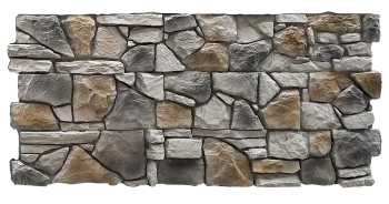 Pizarra Grey – İç ve Dış Mekan için (Poliüretan) 3B Taş Görünümlü Duvar Paneli (120 cm x 60 cm)