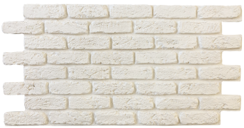 Barock Blancura – İç ve Dış Mekan için (Poliüretan) 3B Tuğla Görünümlü Duvar Paneli (110 cm x 62 cm)