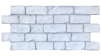 Briquet Blancura – İç ve Dış Mekan için (Poliüretan) 3B Taş Görünümlü Duvar Paneli (117 cm x 59 cm)