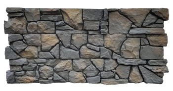 Pizarra Giallo – İç ve Dış Mekan için (Poliüretan) 3B Taş Görünümlü Duvar Paneli (123 cm x 58 cm)