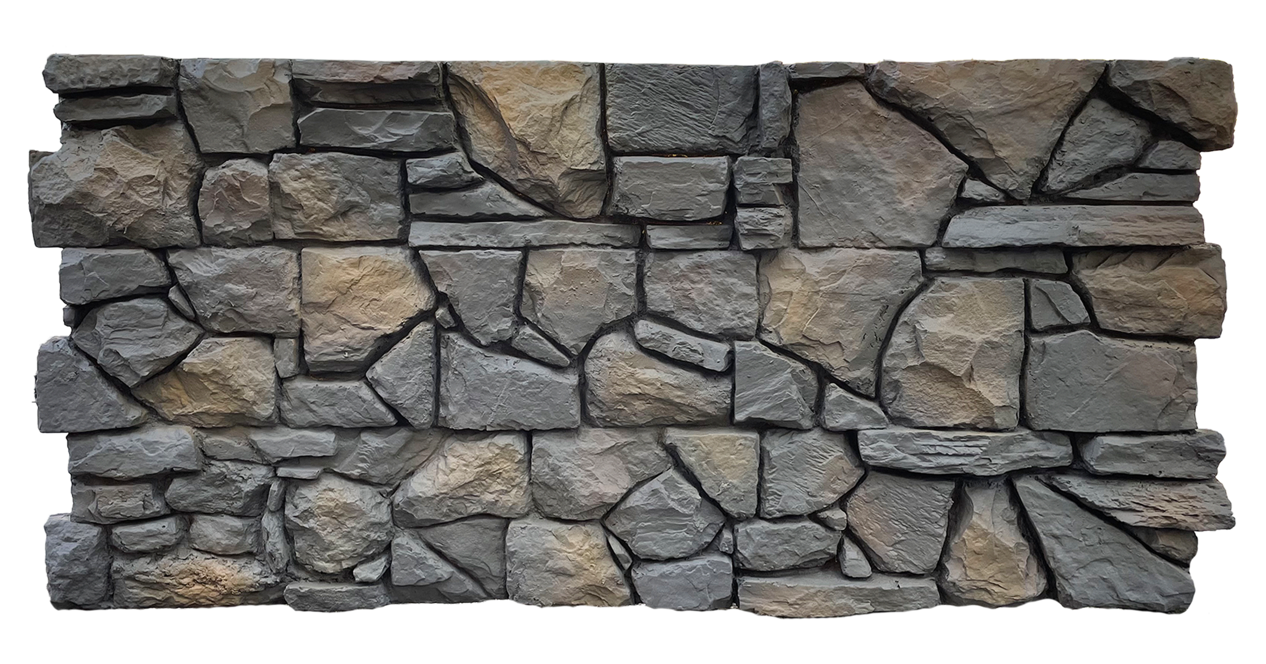 piedra - abronza Pizarra Giallo – İç ve Dış Mekan için (Poliüretan) 3B Taş Görünümlü Duvar Paneli (123 cm x 58 cm) – Bild 1