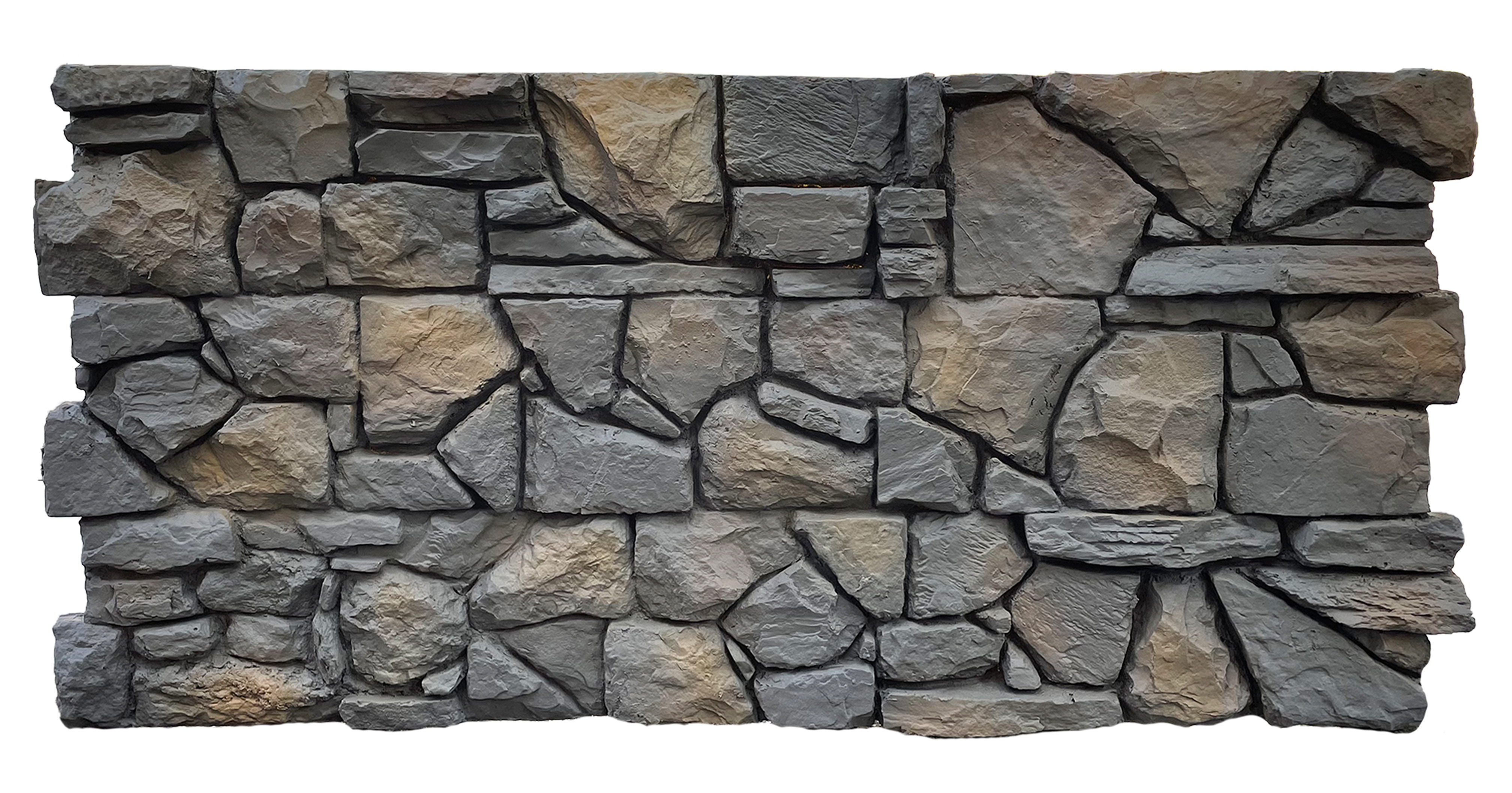 piedra - abronza Pizarra Giallo – İç ve Dış Mekan için (Poliüretan) 3B Taş Görünümlü Duvar Paneli (123 cm x 58 cm) - Görsel 1