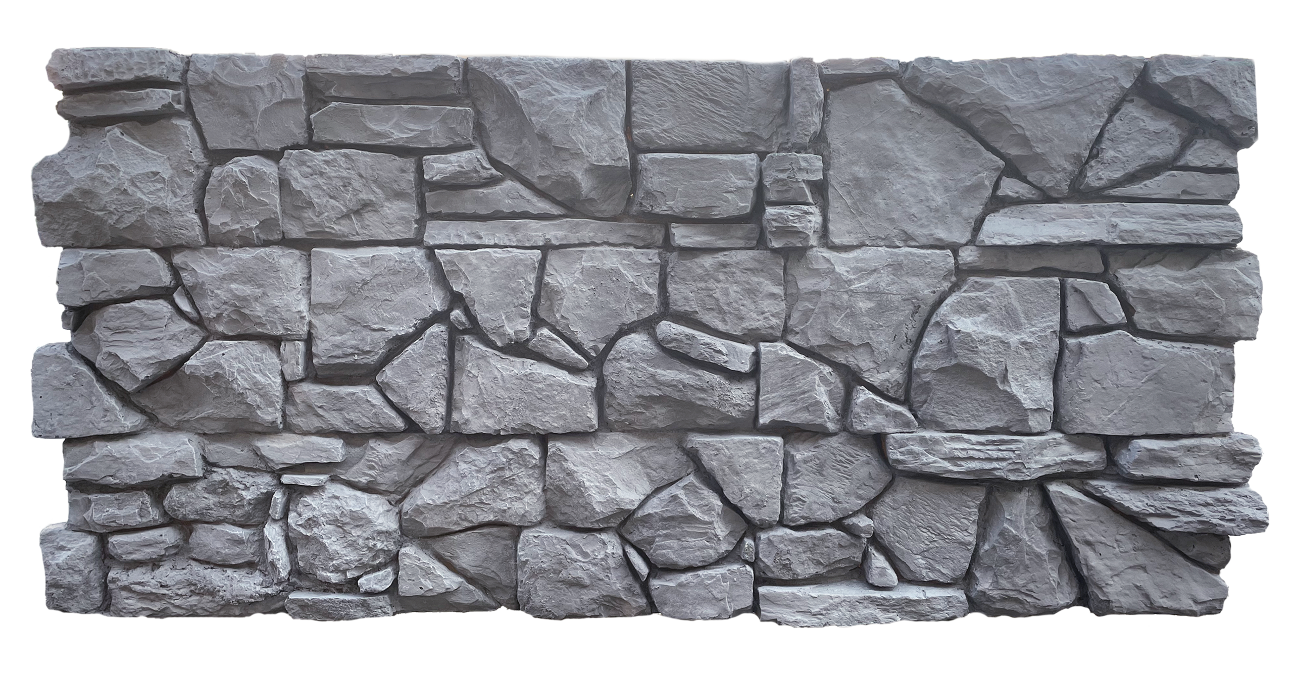 piedra - negra Pizarra Nero – İç ve Dış Mekan için (Poliüretan) 3B Taş Görünümlü Duvar Paneli (123 cm x 58 cm) – Bild 1