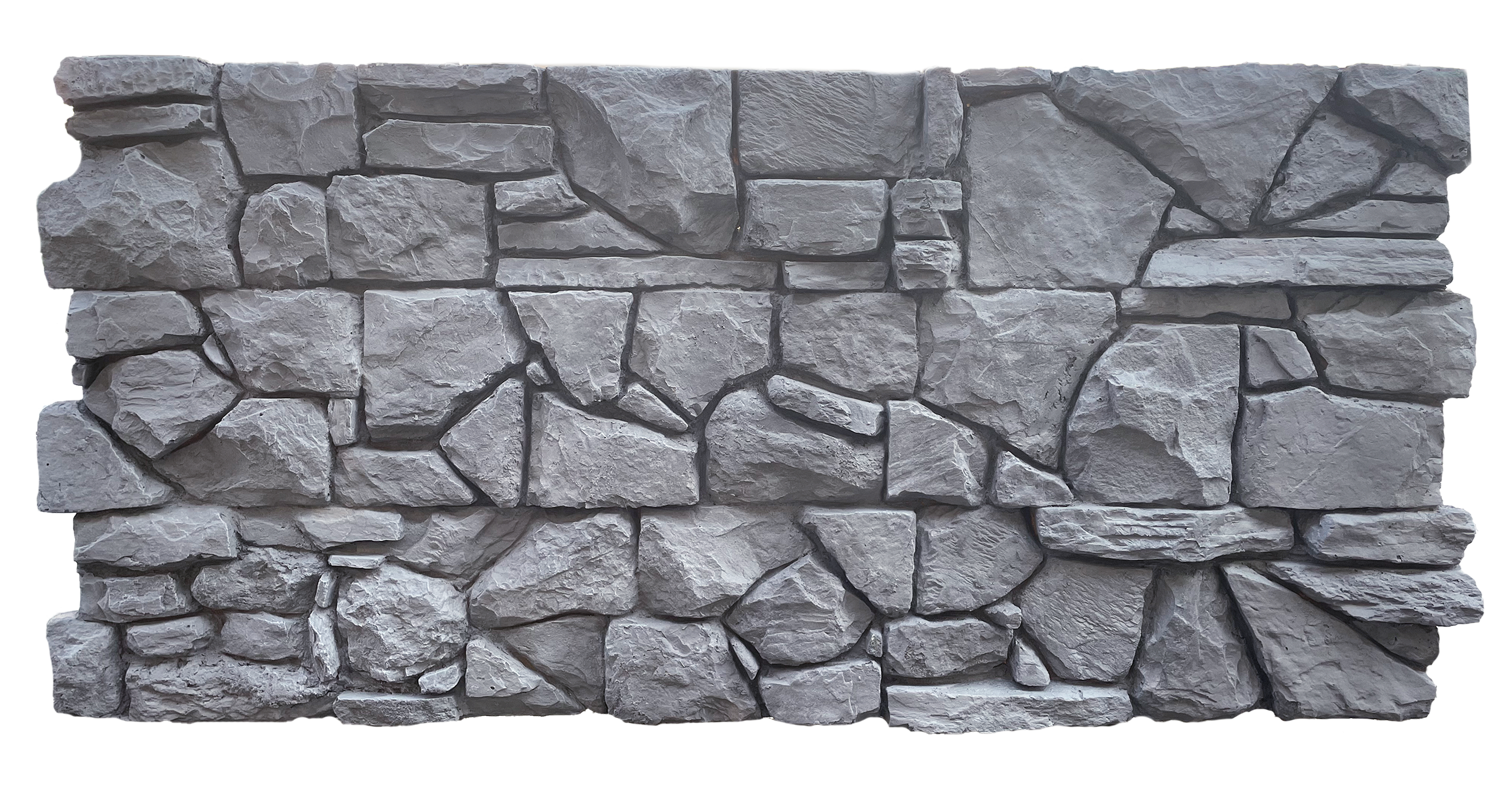 piedra - negra Pizarra Nero – İç ve Dış Mekan için (Poliüretan) 3B Taş Görünümlü Duvar Paneli (123 cm x 58 cm) - Görsel 1