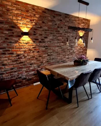 Barock Dark Rustic – İç ve Dış Mekan için (Poliüretan) 3B Tuğla Görünümlü Duvar Paneli (110 cm x 62 cm) - Görsel 4