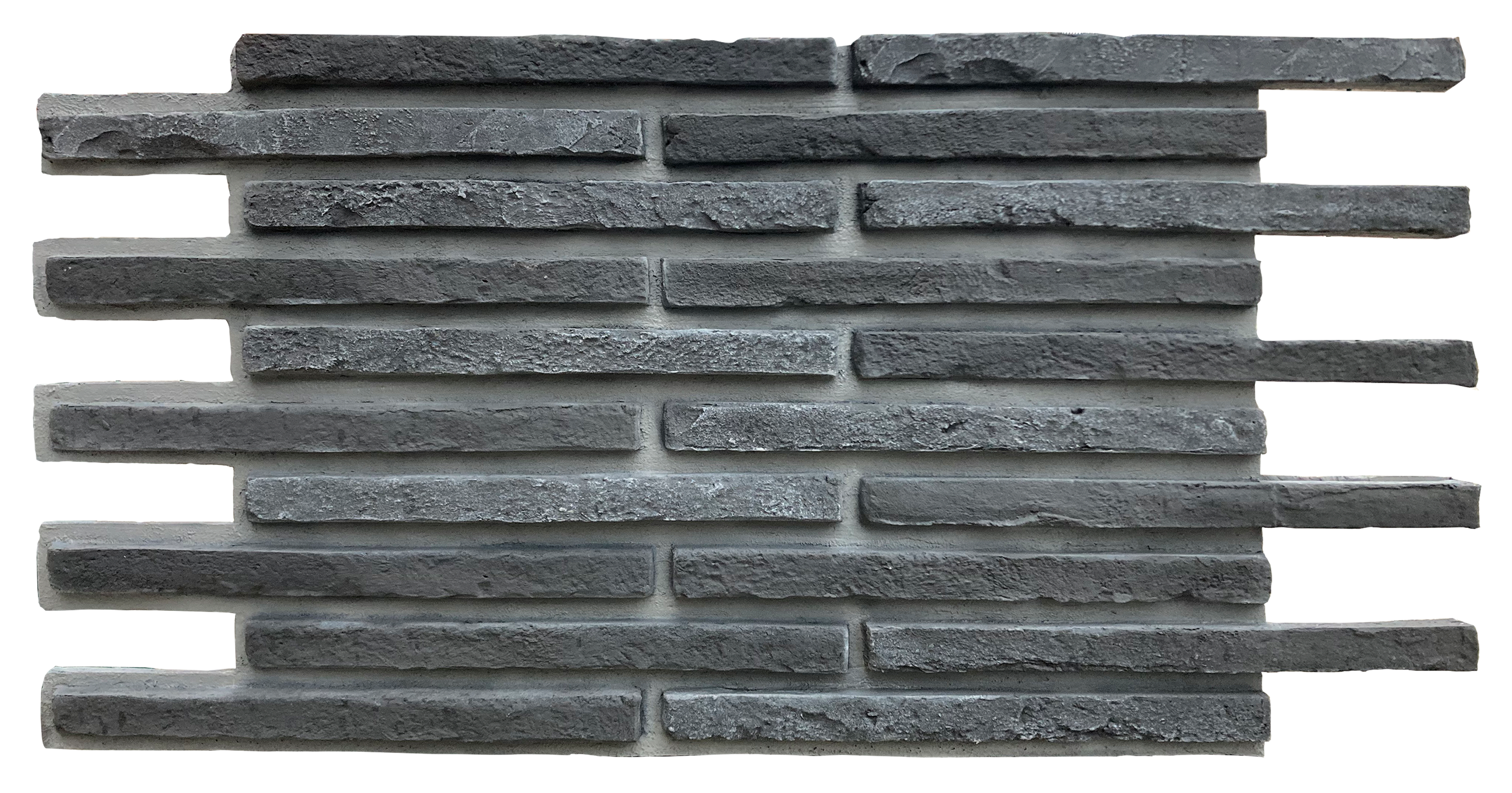 varilla - Nero Varilla Nero – İç ve Dış Mekan için (Poliüretan) 3B Tuğla Görünümlü Duvar Paneli (104 cm x 62 cm) - Görsel 1