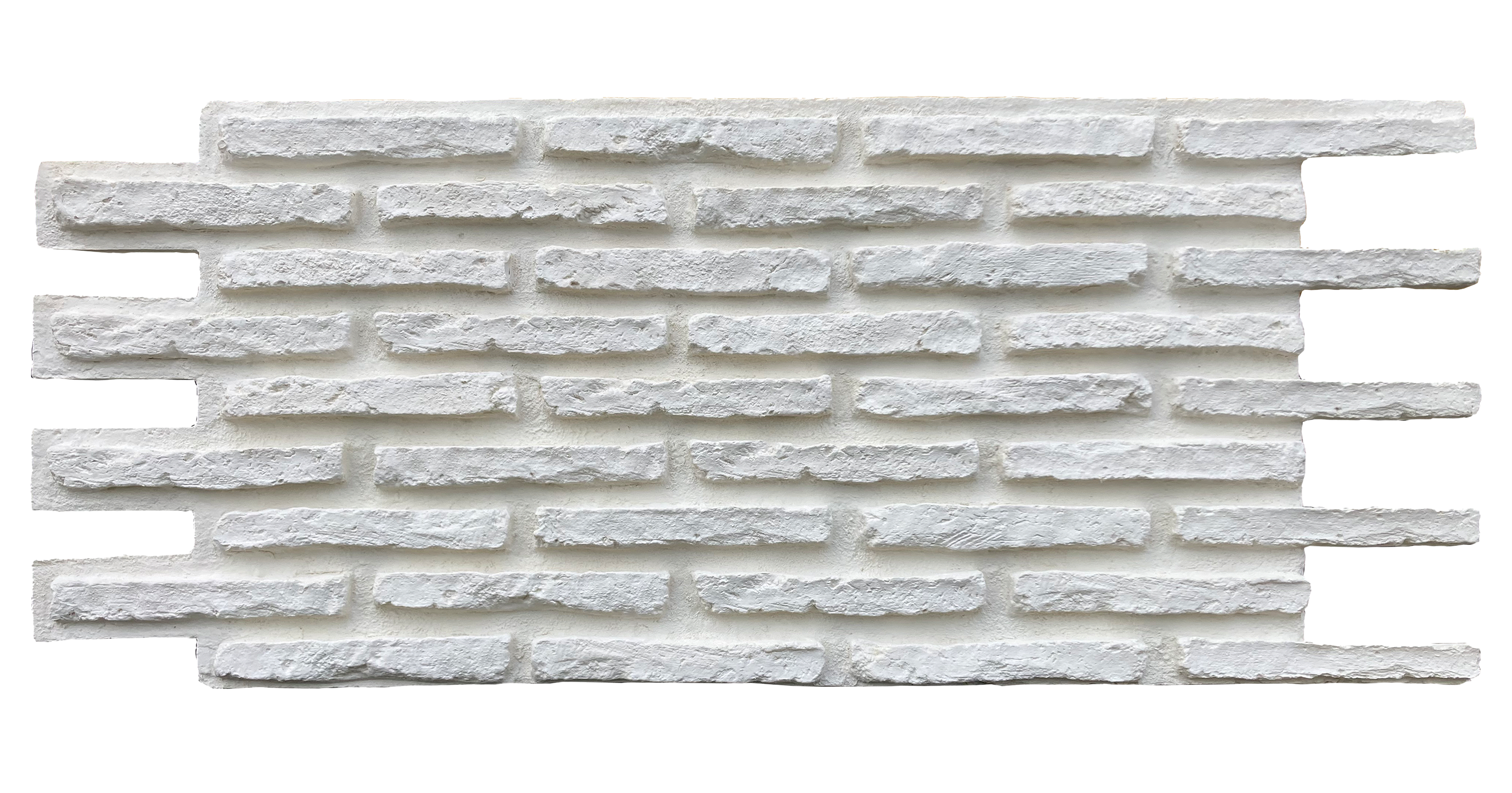 Rome Brick - Blancura Roma Brick Blancura – İç ve Dış Mekan için (Poliüretan) 3B Tuğla Görünümlü Duvar Paneli (128 cm x 57 cm) - Görsel 1