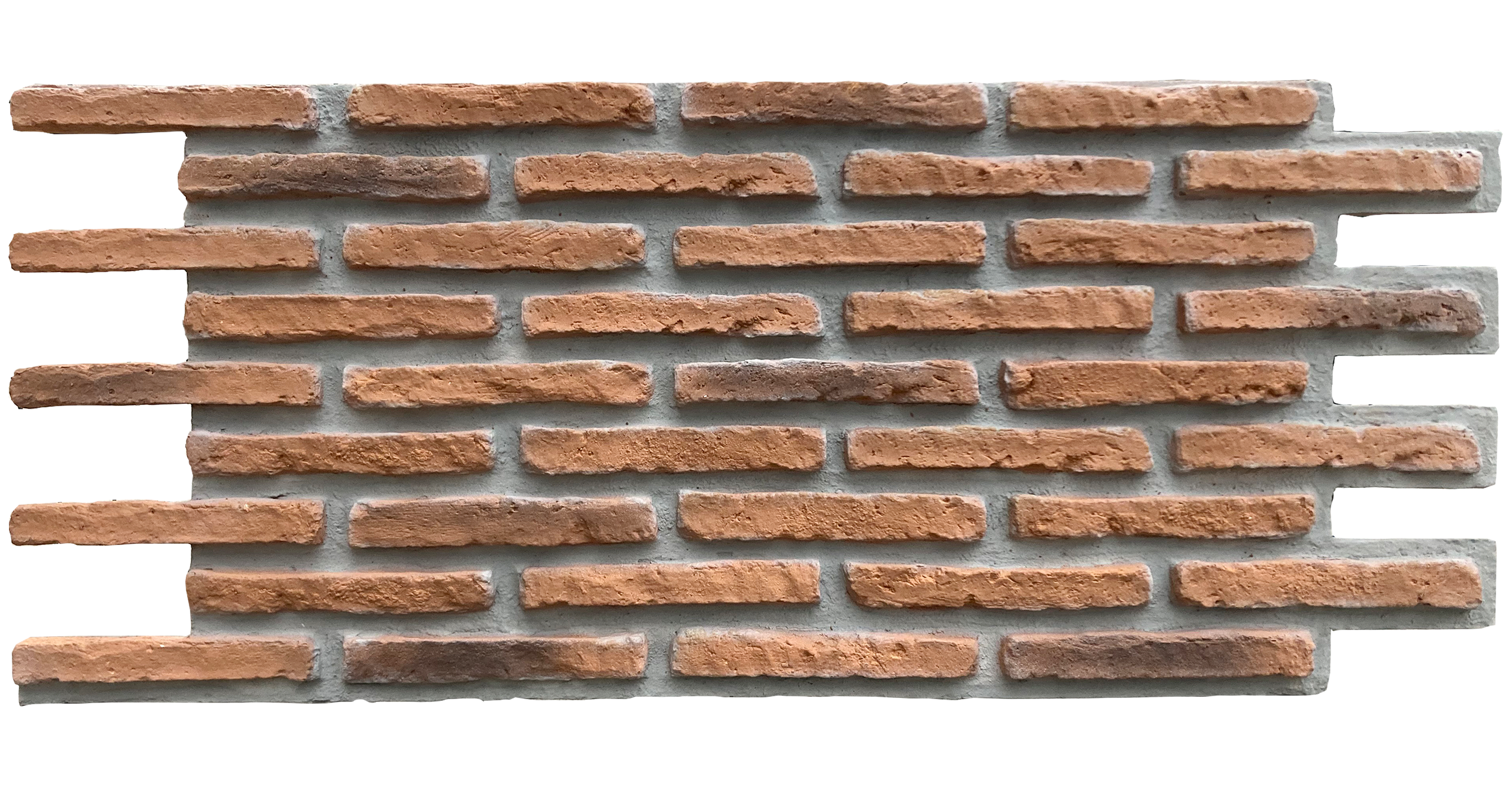 Rome Brick - Naranja Roma Brick Naranja – İç ve Dış Mekan için (Poliüretan) 3B Tuğla Görünümlü Duvar Paneli (117 cm x 52 cm) - Görsel 1