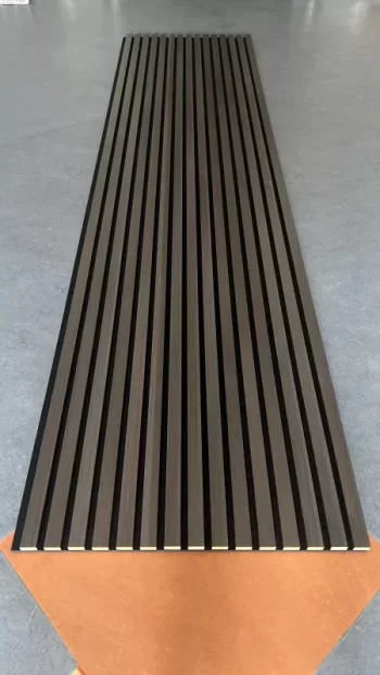 Akustik Panel 244x60  - Gerçek Ahşap Lamel Ses Yalıtımlı - Siyah no1 - Görsel 10