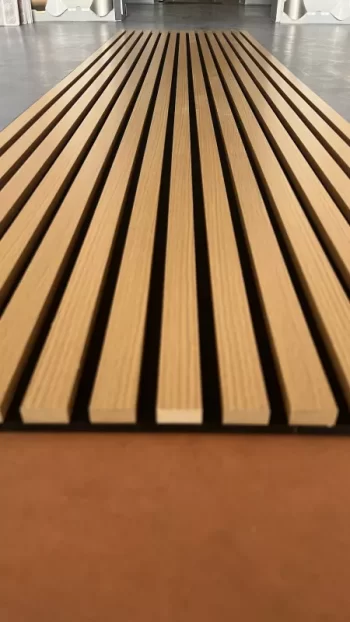 Akustik Panel 244x60 - Gerçek Ahşap Lamel Ses Yalıtımlı - Vintage No4 - Görsel 5