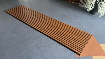 Akustik Panel 244x60 - Gerçek Ahşap Lamel Ses Yalıtımlı - Ceviz no3 - Görsel 4