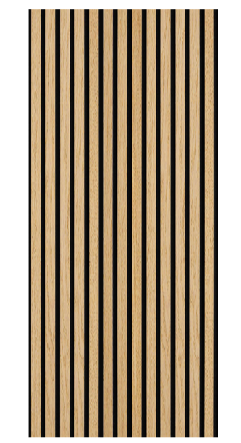 Akustik Panel 244x60 - Gerçek Ahşap Lamel Ses Yalıtımlı - Vintage No4